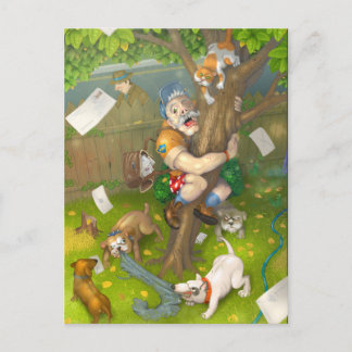 Zwei Tage vor der Pensionierung Postkarte