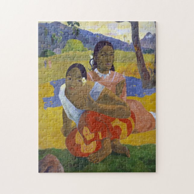 Zwei tahitianische Frauen, Gauguin (Vertikal)