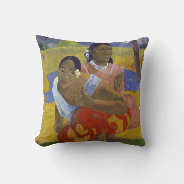 Zwei tahitianische Frauen, Gauguin Kissen (Vorderseite)