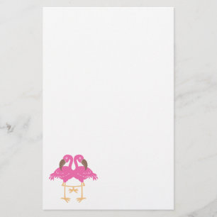 Zwei tanzende Flamingos Briefpapier