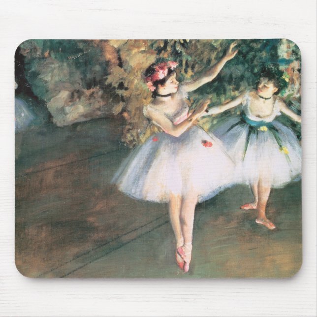 Zwei Tänzer auf einer Bühne von Edgar Degas, Vinta Mousepad (Vorne)