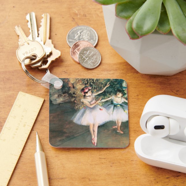 Zwei Tänzer auf einer Bühne von Edgar Degas, Vinta Schlüsselanhänger (Schreibtisch)