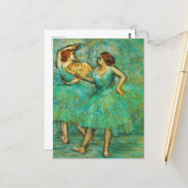 Zwei Tänzer, Degas Art Postkarte