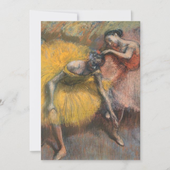 Zwei Tänzer, gelb und rosa | Edgar Degas (Vorderseite)