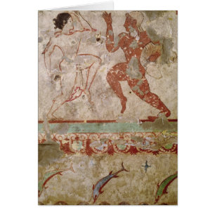 Zwei Tänzer und Delphine