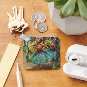 Zwei Tänzer von Edgar Degas, Vintage Ballettkunst Schlüsselanhänger