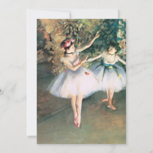 Zwei Tänzerinnen auf einer Bühne von Edgar Degas, 
