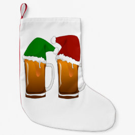 Zwei Tasse Weihnachtsbäckerchen Kleiner Weihnachtsstrumpf