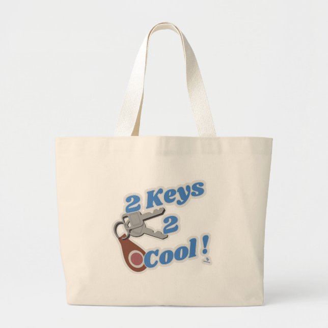 Zwei Tasten 2 Cooles Classic Car Logo Jumbo Stoffbeutel (Vorne)