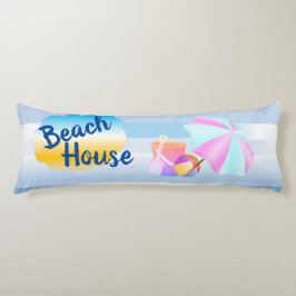 Zwei Themen Blau und Rosa Beach House Kissen