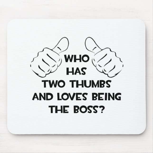 Zwei Thumbs und Lieben sind der Boss Mousepad (Vorne)