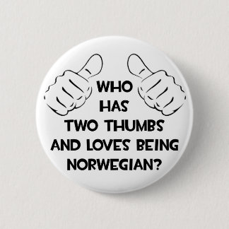Zwei Thumbs und Lieben sind Norwegisch Button