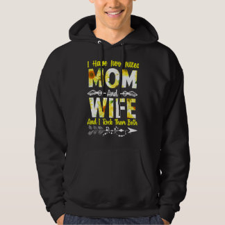 Zwei Titel Mama und Ehefrau Beste Ehefrau Mutterta Hoodie