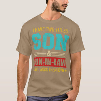 Zwei Titel Sohn und soninlaw Vintag Retro T-Shirt