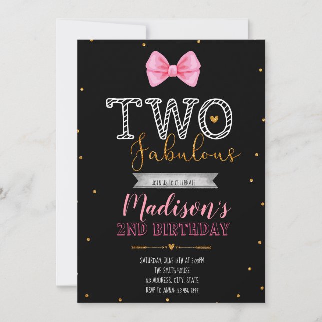 Zwei tolle Einladungen fehlen (Vorderseite)