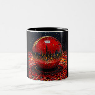 Zwei-Ton-Becher, 325ml (Marmor-19) Zweifarbige Tasse