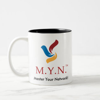 Zwei Ton-Kaffee-Tasse - MYN Logo Zweifarbige Tasse