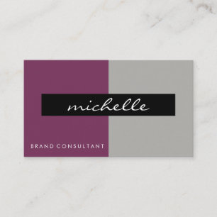 Zwei-Ton-Lila / Grau Visitenkarte