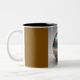 Zwei-Ton-Tasse, 325ml (Marmor-10) Zweifarbige Tasse