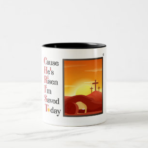 Zwei Toncoffee-Tasse Zweifarbige Tasse