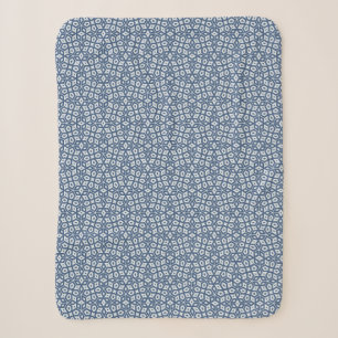Zwei-Tone Abstrakt Geometric Blue Sherpadecke