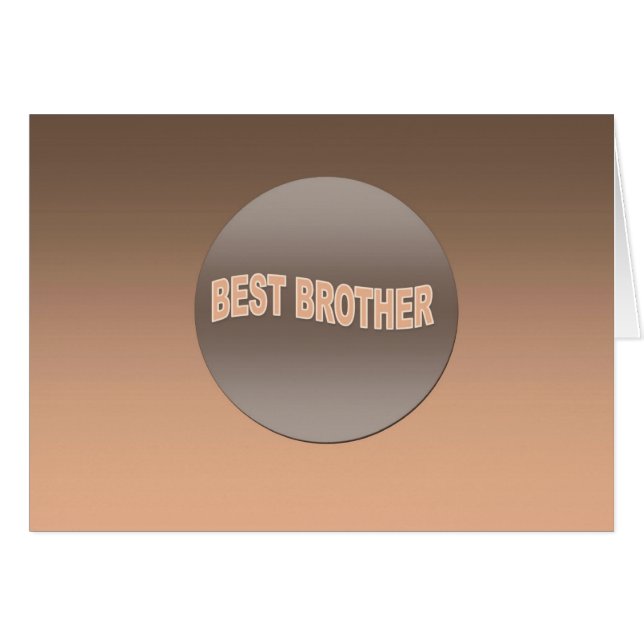 Zwei Tone Bester Bruder (Vorderseite (Horizontal))