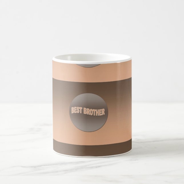 Zwei Tone Bester Bruder Kaffeetasse (Mittel)