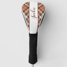 Zwei Tone Brown Golf Head Cover Golf Headcover
