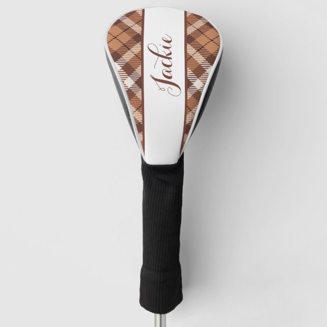 Zwei Tone Brown Golf Head Cover Golf Headcover (Vorderseite)