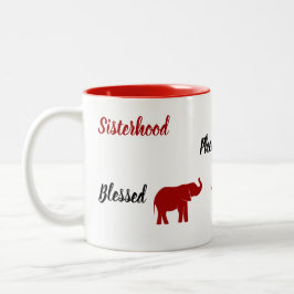 Zwei-Tone-Elefanten-Tasse Zweifarbige Tasse