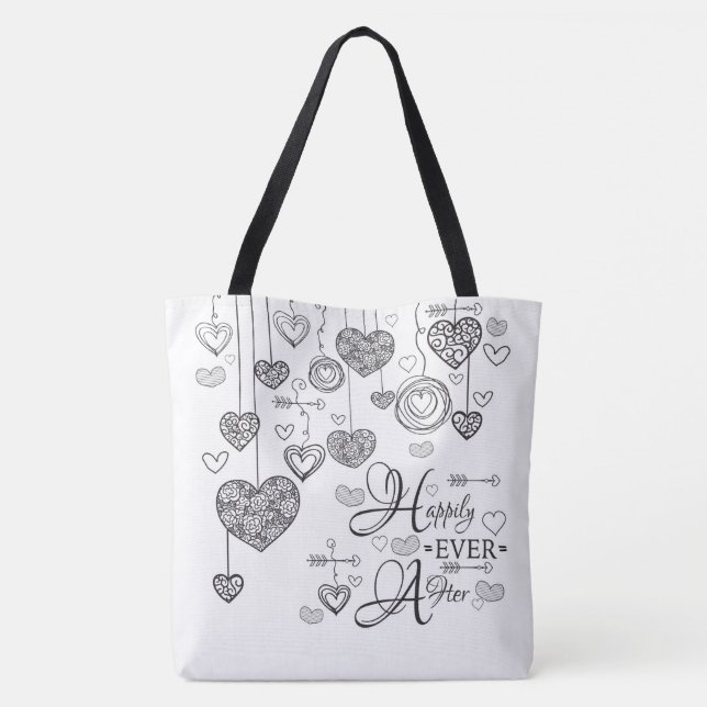 Zwei Töne glücklich je nach Tote Tasche (Rückseite)