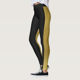 Zwei Tone Gold und Black Leggings