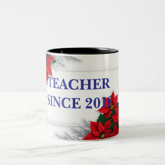 Zwei Töne individuell gestaltbare Tasse im Blumend
