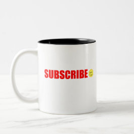 Zwei-Tone-Kaffee-Tasse abonnieren Zweifarbige Tasse