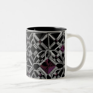 Zwei-Tone-Kaffeetasse 'Am Kreuzungspunkt verbunden Zweifarbige Tasse