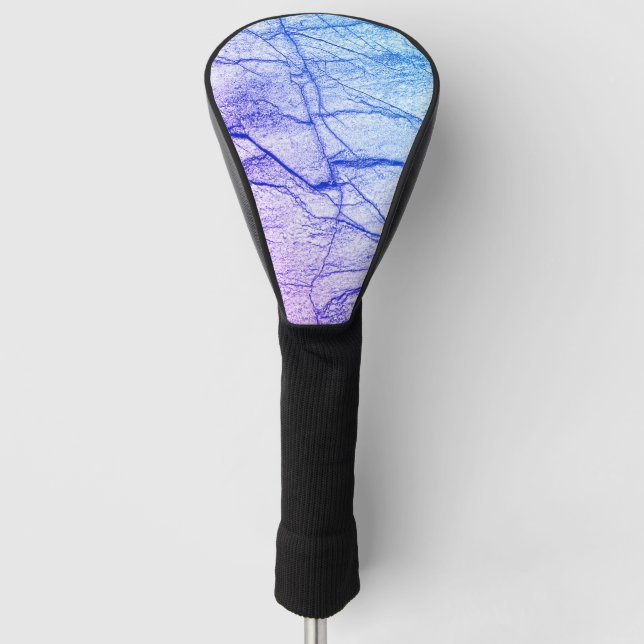 Zwei tone Lila Marmoraussehen Golf Headcover (Vorderseite)