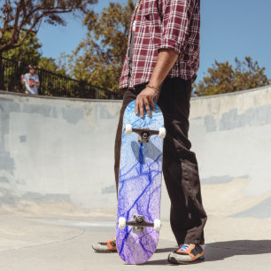 Zwei tone Lila Marmoraussehen Skateboard