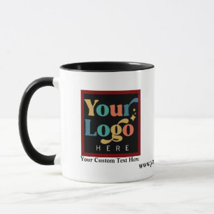 Zwei-Tone-Logo für personalisierte Unternehmenswer Tasse
