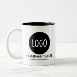 Zwei-Tone-Logo für personalisierte Unternehmenswer Zweifarbige Tasse