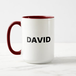 Zwei Tone Minimalistische Individuelle Name- oder  Tasse