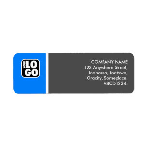 Zwei Tone - Mittelblau und Grau