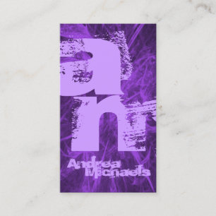 Zwei Tone-Monogramm-Visitenkarte Visitenkarte