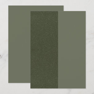 Zwei-Tone-Moos-Green-Glitzer-Flachadvice-Karte Hinweiskarte