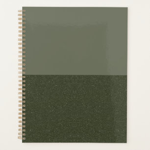 Zwei-Tone-Moos-Green-Weekly-Planner - individuell Planer