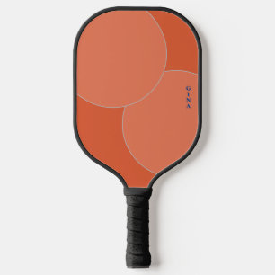 Zwei Tone Orange Pickleball Paddle mit Namen