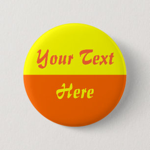 Zwei Tone - Orange Untere Hälfte Button
