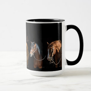 Zwei-Töne-Pferde-Liebhaber Kaffee-Tasse Tasse