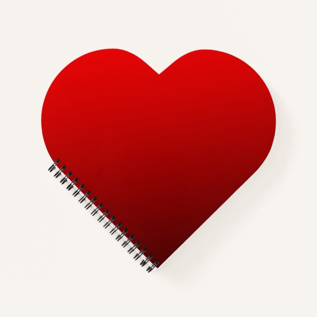 Zwei Tone Red Notebook Notizbuch (Vorderseite)