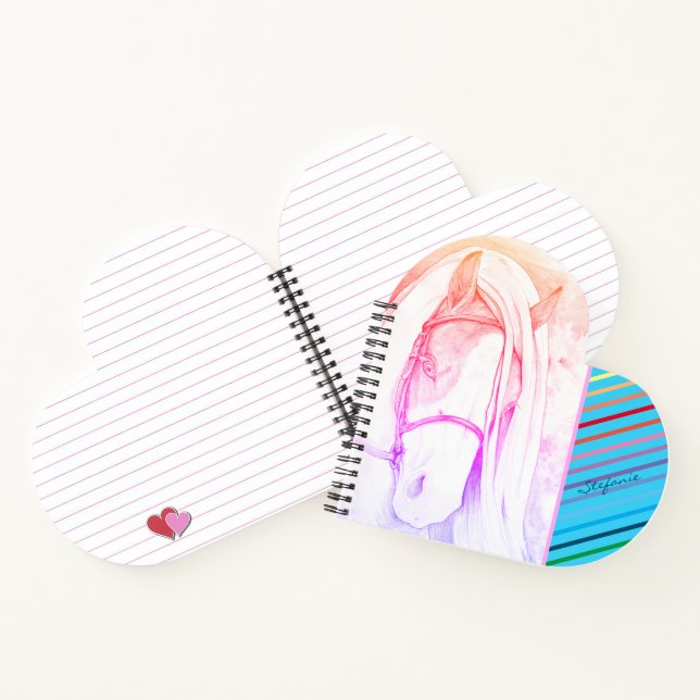 Zwei Tone (Regenbogen) Notizbuch (Innenseite)