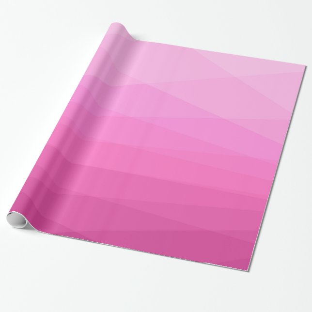 Zwei Töne Rosa Polygonal Geschenkpapier (Ungerollt)